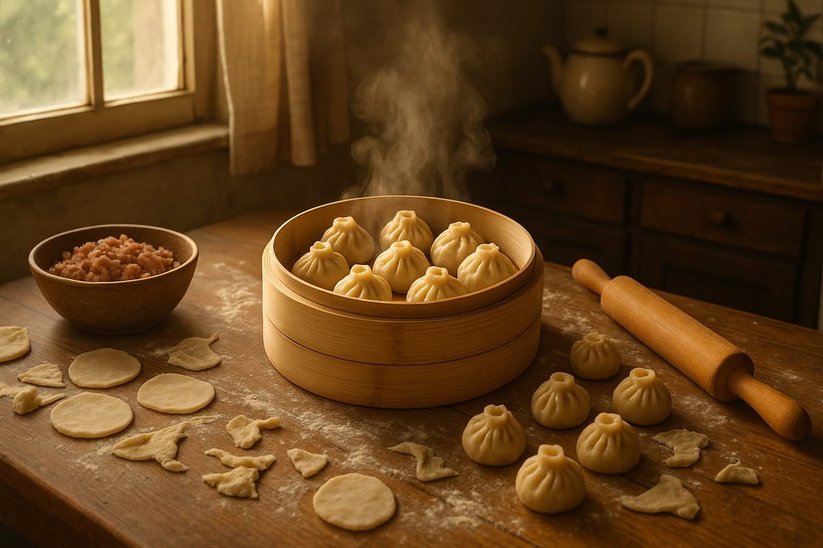 Бурятские позы без слёз и сока. Домашний эксперимент на кухне