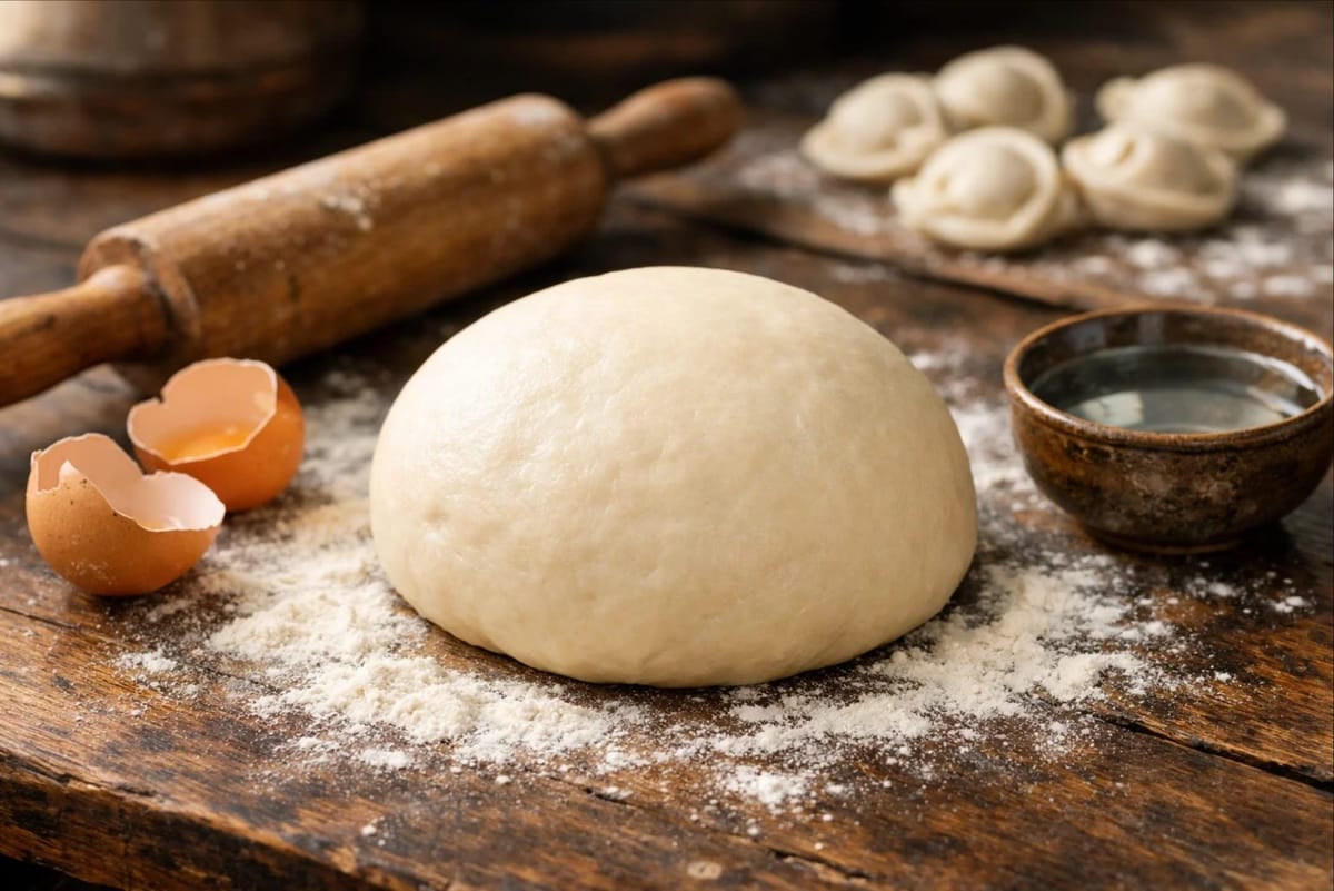 Идеальное тесто для пельменей, вареников и бууз