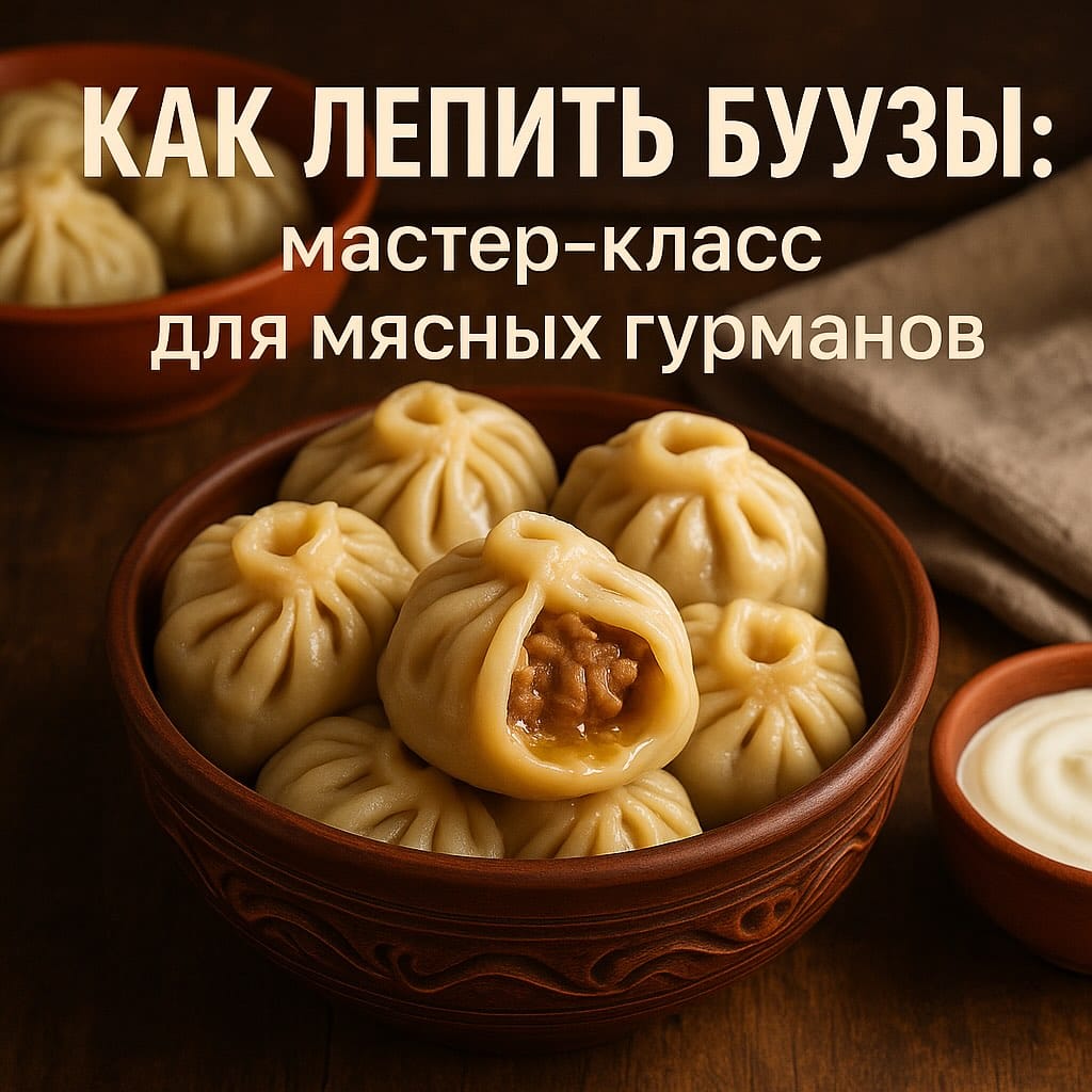 Как лепить буузы?