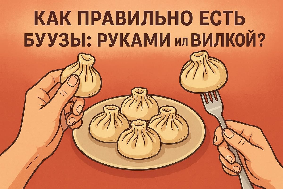 Как правильно есть буузы - руками или вилкой? Гайд красноярца