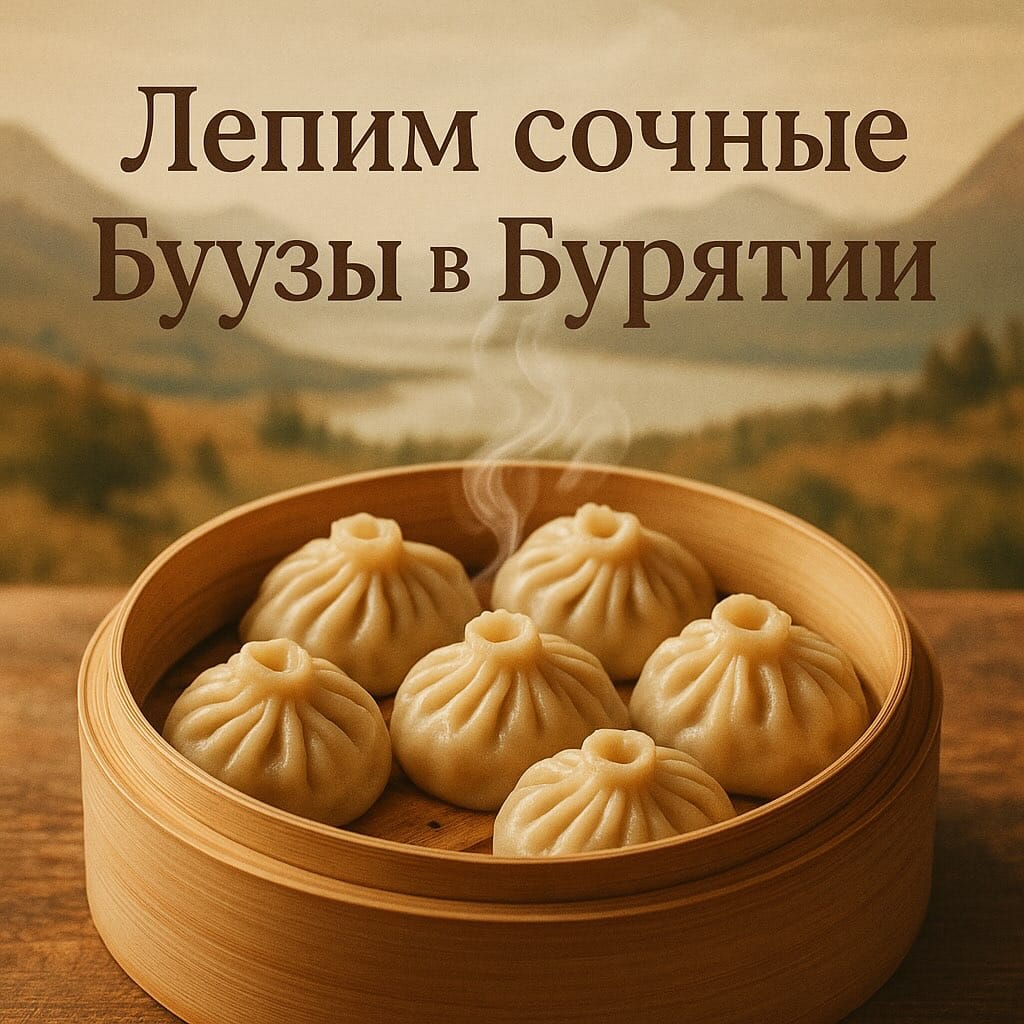 Лепим сочные буузы в Бурятии