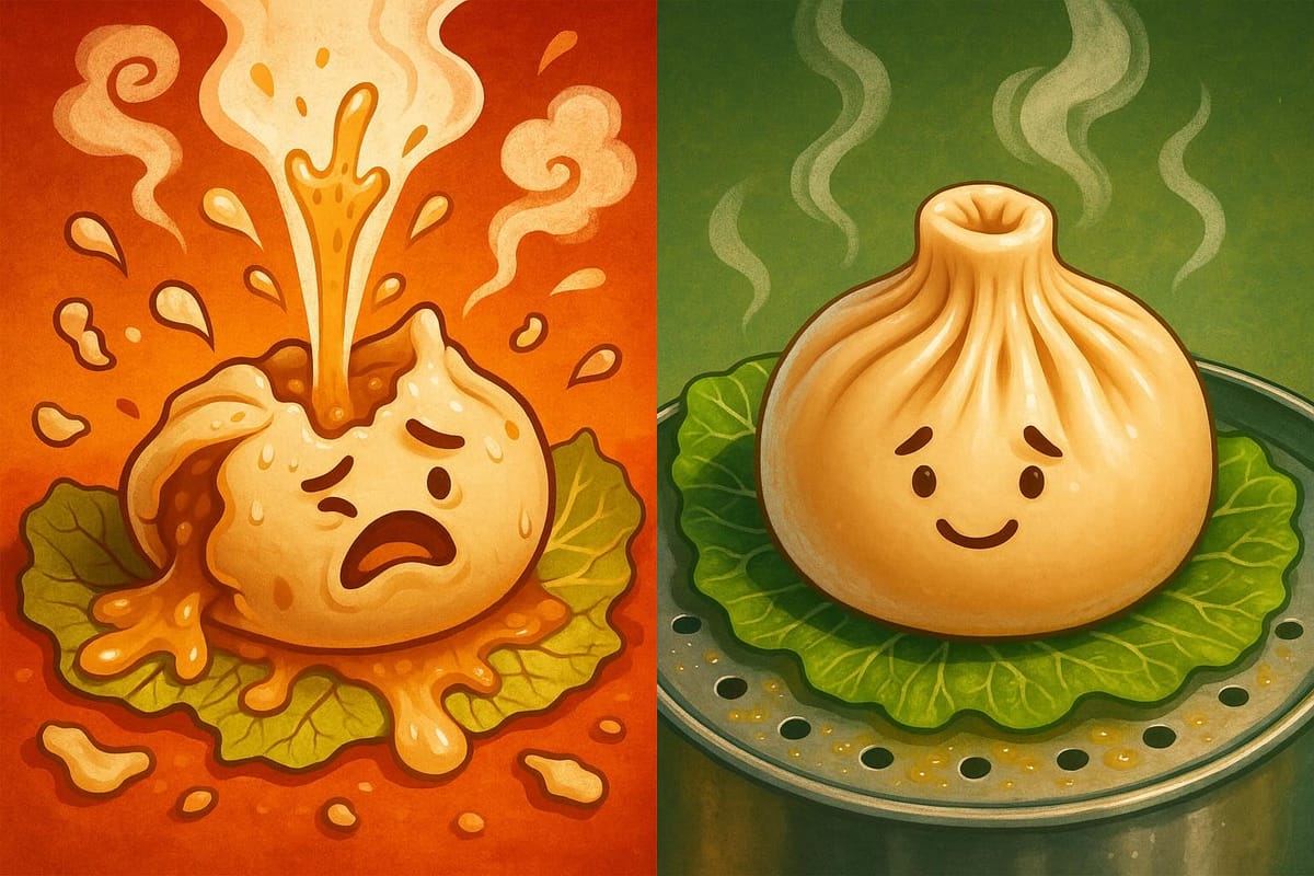 Почему буузы рвутся и как этого избежать?