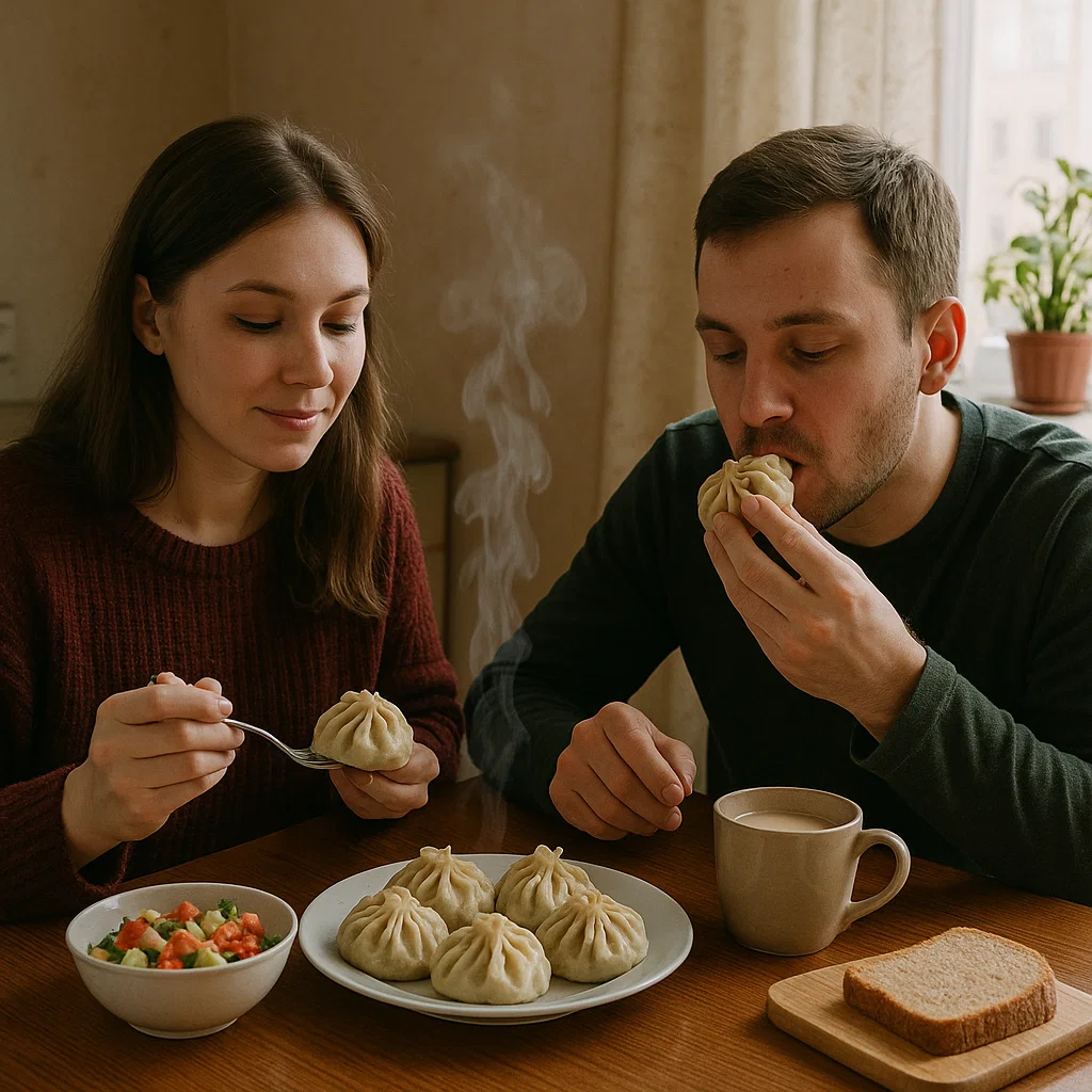 Семейный ужин с буузами