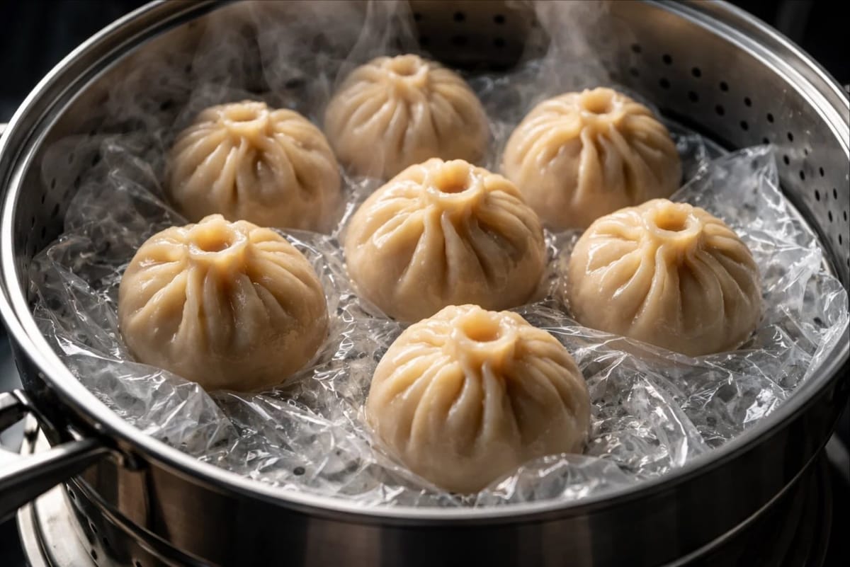 Вредно ли подкладывать целлофановый пакет в пароварку при варке бууз?