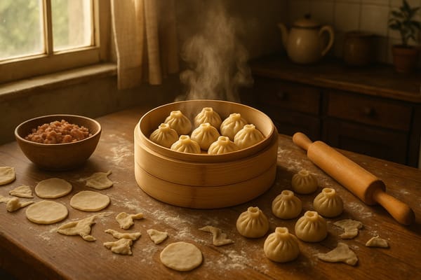 Бурятские позы без слёз и сока. Домашний эксперимент на кухне