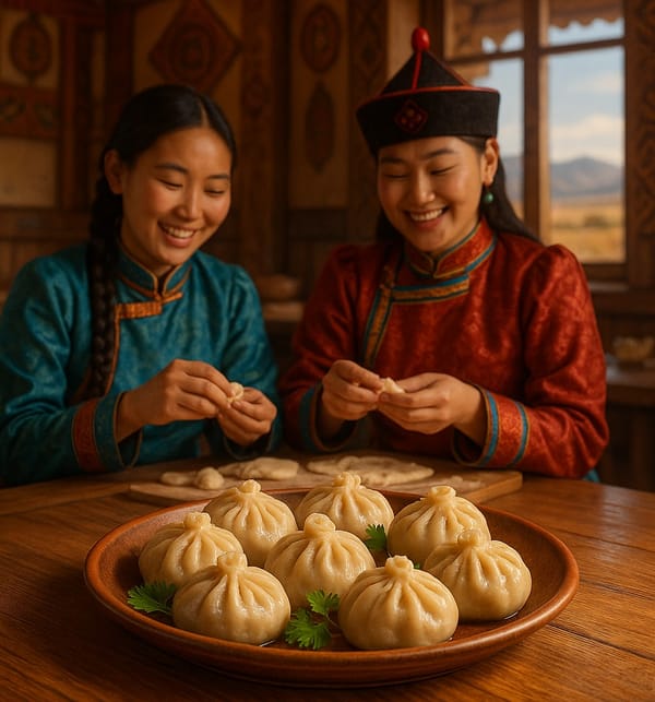 Буузы - Кулинарное путешествие в Бурятию вместе с Данарой и Дарьей!