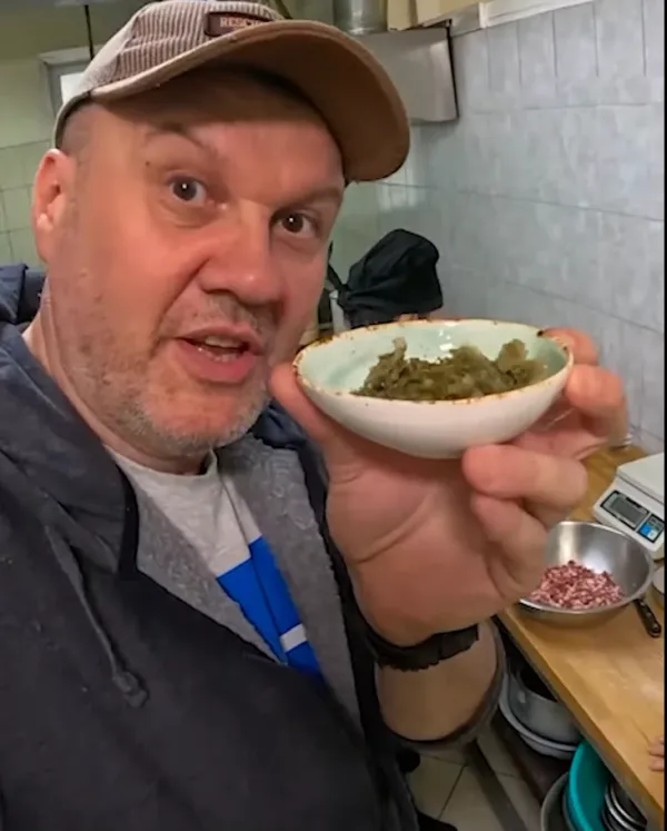 Буузы с диким луком