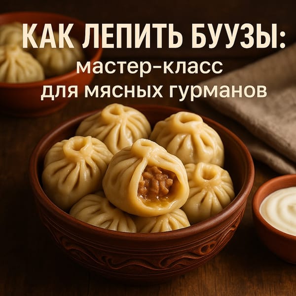 Как лепить буузы?