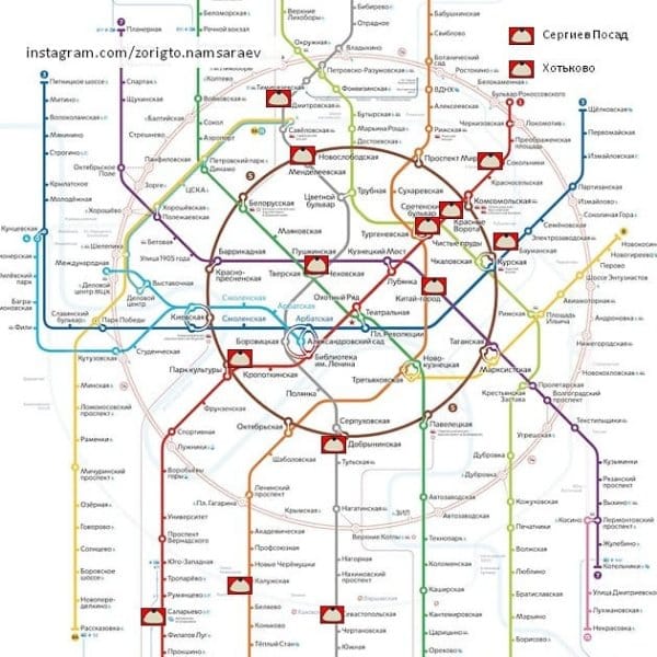 Карта буузных Москвы