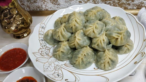 Манты с джусаем