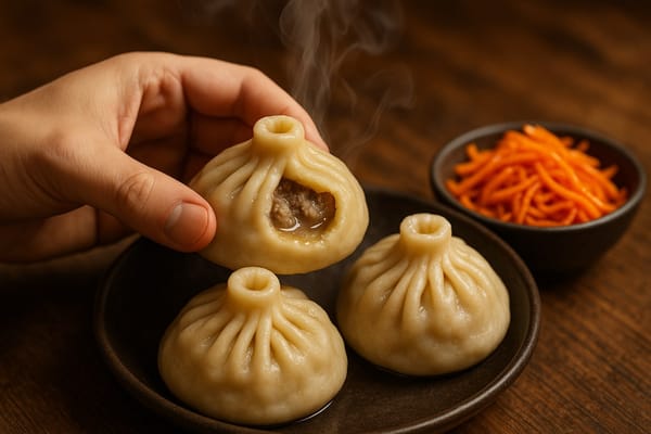 Позы (буузы) - как правильно есть и получать максимум удовольствия