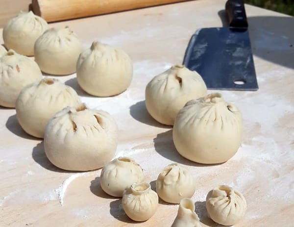 Разная лепка бууз