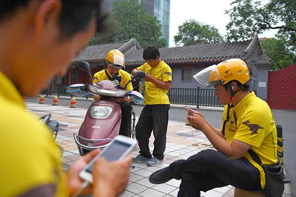 Служба доставки еды в Китае