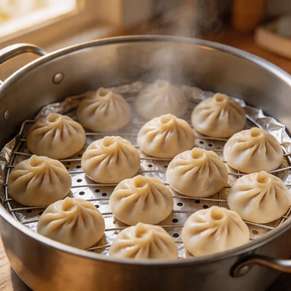 Как приготовить позы (буузы) без пароварки: пошаговая инструкция